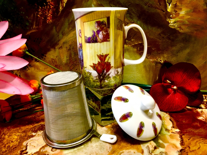 Carl Larsson Deckeltasse Ashdene