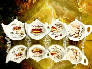Set: Teebeutelablagen  4 St.Porzellan