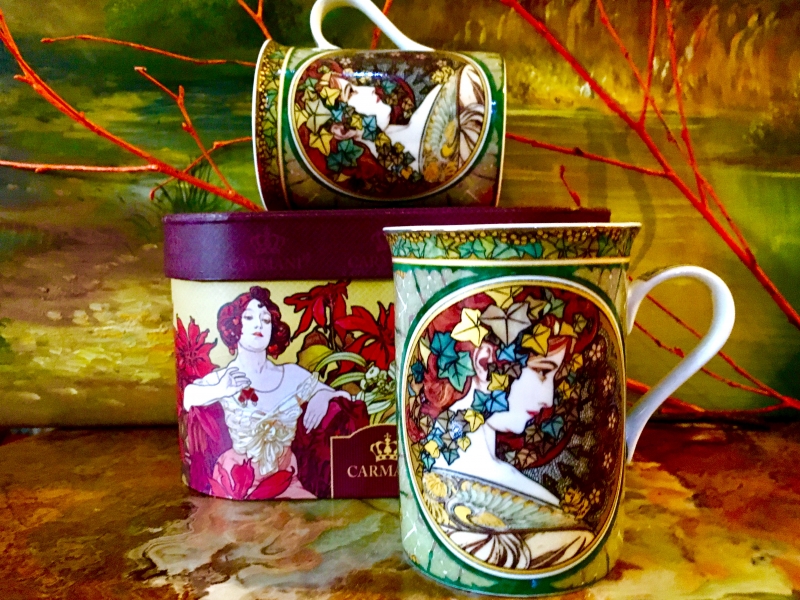 Set: 2 Becher Alfons Mucha