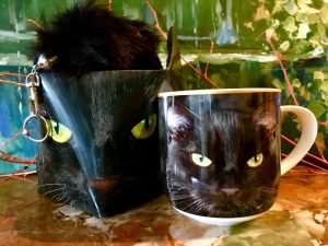 Tasse Katze + Schlüsselanhänger