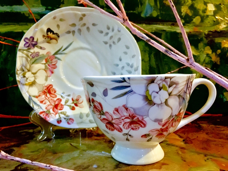 Gedeck 2 tlg. : Tasse + Untertasse