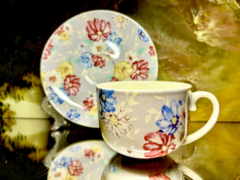 Gedeck 2 tlg. : Tasse + Untertasse