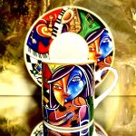 Gedeck 2tlg. : Tasse + Untertasse Pierre Dissard