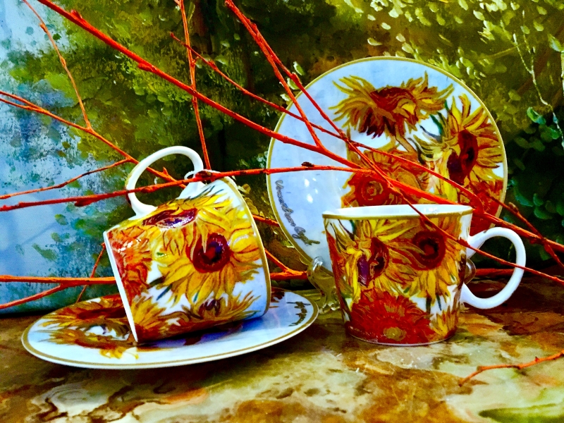 Set: 2 Espressotassen + 2 Untertassen Vincent van Gogh